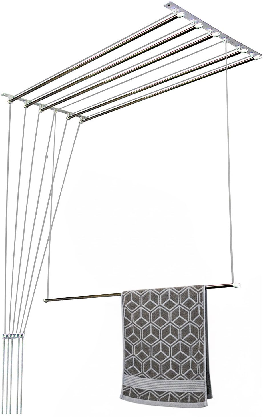 Synergy 6-pipe ceiling cloth dryer, 7 feet